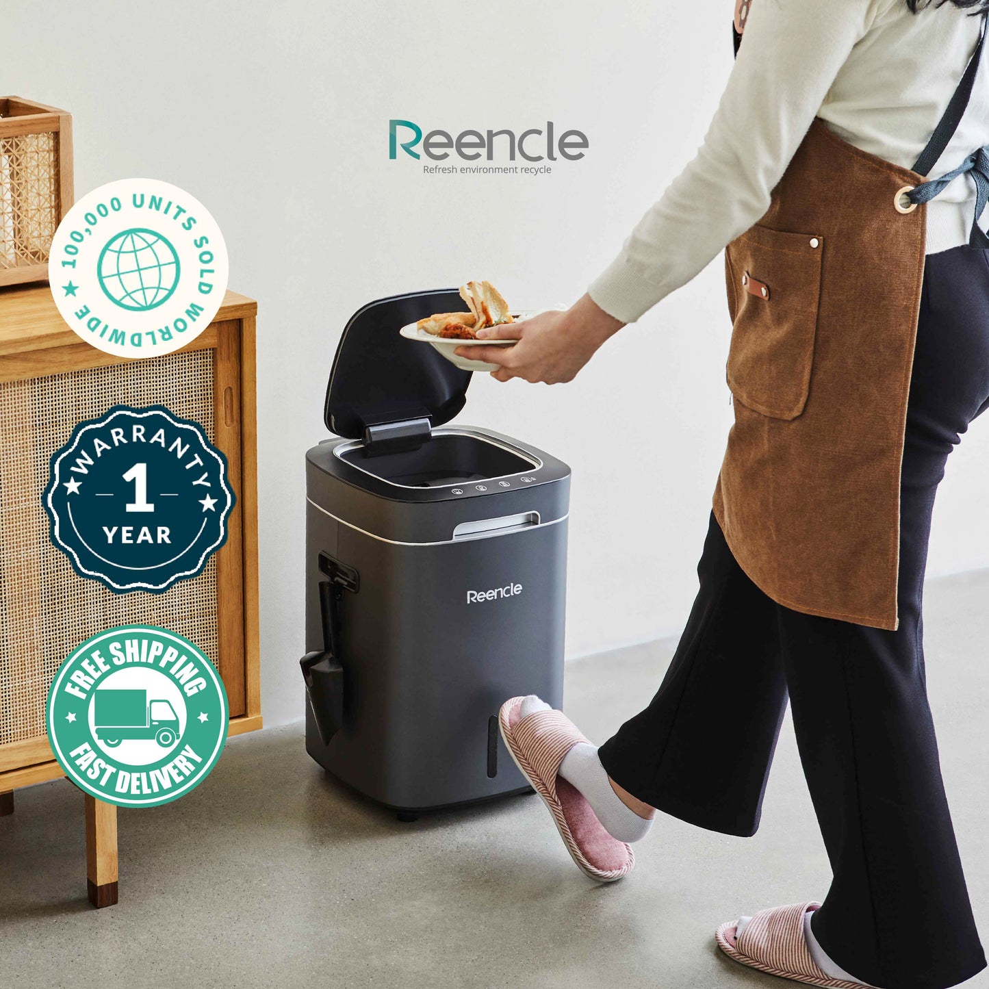 Reencle Prime: Kitchen-to-Garden Fertilizer Composter